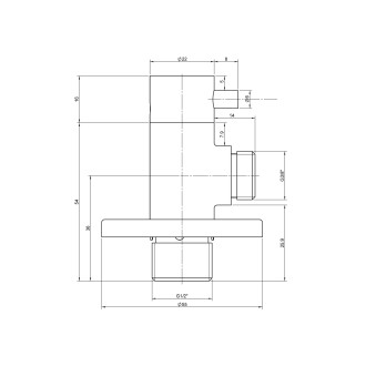MINIMAL rohový ventil s rozetou, 1/2"x 3/8" pro studenou vodu, nerez mat MI058S