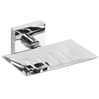 X-SQUARE mýdlenka obdélníková s otvory, chrom XQ800
