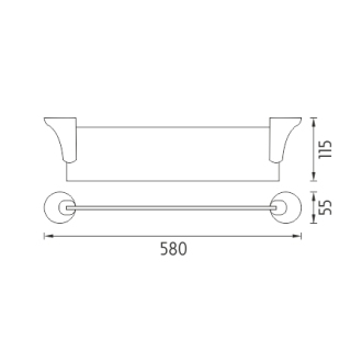 MONOLIT MO 4091-26 police, sklo matné