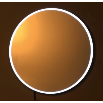 FLOAT kulaté zrcadlo s LED podsvícením ? 600mm, bílá 22559