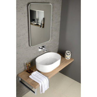 FLOAT zrcadlo s LED podsvícením 600x800mm, bílá 22572