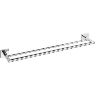 X-SQUARE dvojitý držák ručníků 650x120mm, chrom XQ404