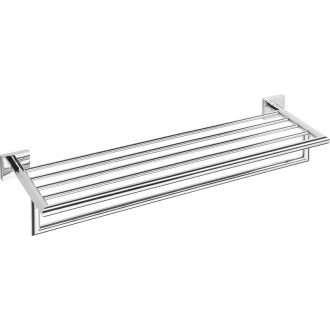 X-SQUARE polička na ručníky s hrazdou 650x110x215mm, chrom XQ601
