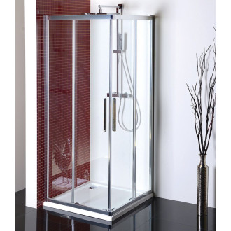 LUCIS LINE čtvercová sprchová zástěna 900x900mm, čiré sklo DL1615