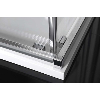 LUCIS LINE čtvercová sprchová zástěna 900x900mm, čiré sklo DL1615