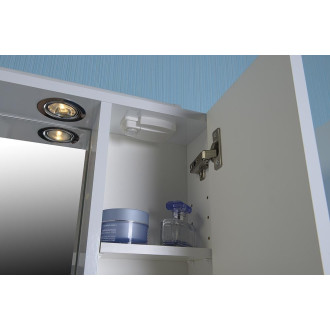 ZOJA/KERAMIA FRESH galerka s LED osvětlením, 60x60x14cm, pravá, bílá 45022