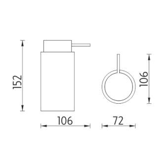 Nimco Pure PU 7031-75 Dávkovač tekutého mýdla