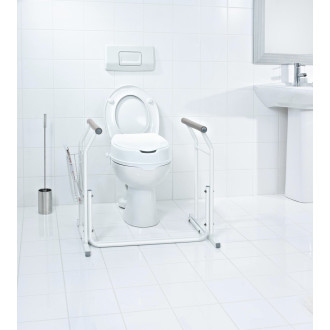 HANDICAP opěrná mobilní madla k WC, bílá A0110101