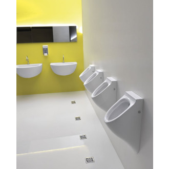 AQUATECH urinál se zakrytým přívodem vody 21x53,5 cm, včetně sifonu, bílá 373501