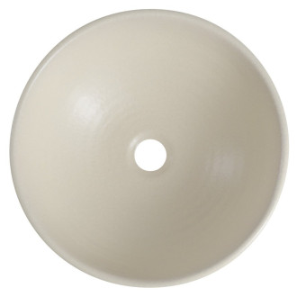 ATTILA keramické umyvadlo, průměr 43cm, slonová kost DK005