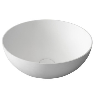 THIN umyvadlo na desku, Rockstone ? 39 cm, bílá mat WN185