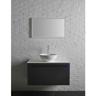 THIN umyvadlo na desku, Rockstone ? 39 cm, bílá mat WN185