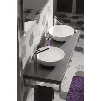 THIN umyvadlo na desku, Rockstone ? 39 cm, bílá mat WN185