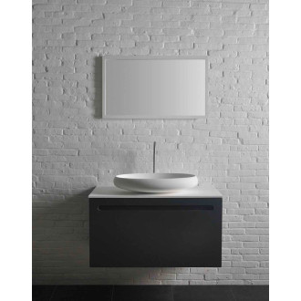 THIN umyvadlo na desku, Rockstone, 60x40 cm, bílá mat WN213