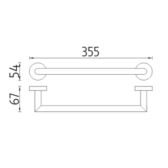 Nimco Unix UN 13035A-26 Držák na ručníky, 36 cm