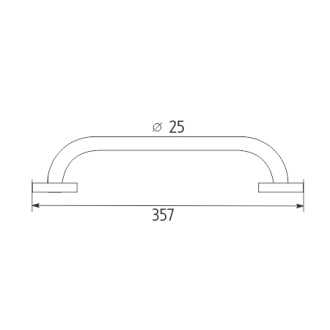 Nimco Unix UN 13035BM-26 Madlo k vaně 357x25 mm