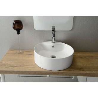 YAKARTA keramické umyvadlo na desku, ? 46 cm, bílá BH7021