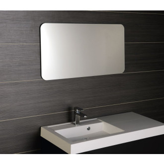 ISHAPE zrcadlo 1000x500mm, zakulacené rohy, bez úchytu AG510