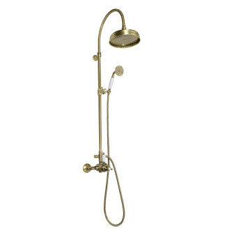 ANTEA sprchový sloup s termostatickou baterií, bronz SET046