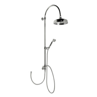 VANITY sprchový sloup k napojení na baterii, hlavová, ruční sprcha, chrom SET061