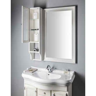 RETRO skříňka k zrcadlu 25x115x20cm, levá, starobílá 1706