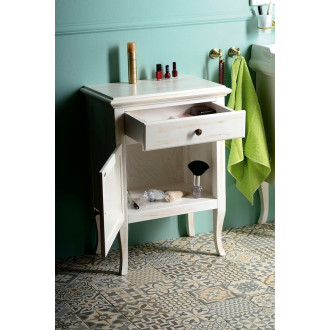 RETRO skříňka 60x80x38cm, starobílá, levá 1714