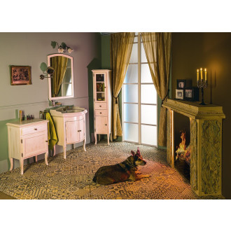 RETRO skříňka 60x80x38cm, starobílá, levá 1714