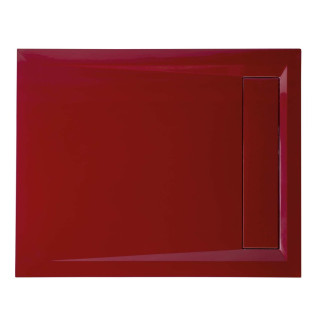 VARESA sprchová vanička z litého mramoru se záklopem, obdélník 100x80cm, bílá 71605