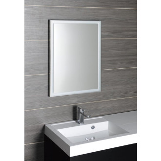 LUMINAR zrcadlo s LED osvětlením v rámu 600x800mm, chrom NL557