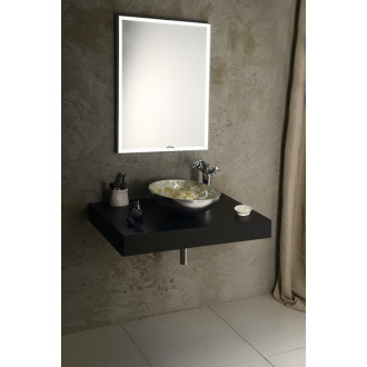 LUMINAR zrcadlo s LED osvětlením v rámu 600x800mm, chrom NL557