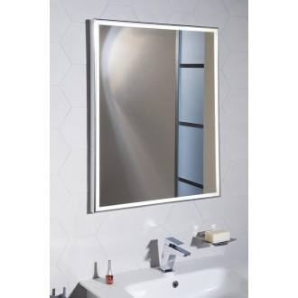 LUMINAR zrcadlo s LED osvětlením v rámu 600x800mm, chrom NL557