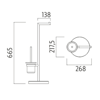 NIMCO UNIX UN 13095C-26 stojan WC set