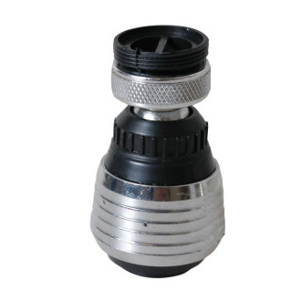 Perlátor s kloubem a přepínačem, redukce (F22x1 a M24x1) chrom a plast B003