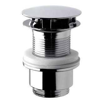 Umyvadlová výpust 5/4“, neuzavíratelná, velká zátka, 30-45mm, chrom 147.555.5