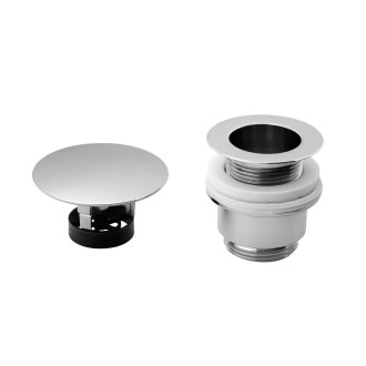 Umyvadlová výpust 5/4“, neuzavíratelná, velká zátka, 30-45mm, chrom 147.555.5