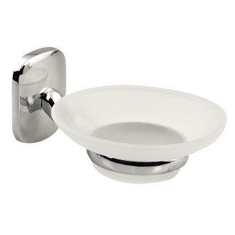 RUMBA mýdlenka, mléčné sklo, chrom RB102