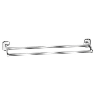 RUMBA dvojitý držák ručníků 600x114mm, chrom RB111