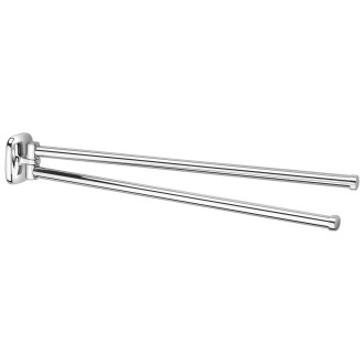 RUMBA dvojitý držák ručníků otočný 450mm, chrom RB121
