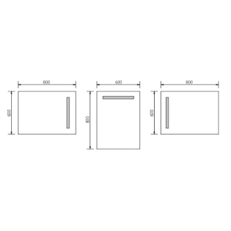 Nimco ZP 1002 LED zrcadlo 600x800