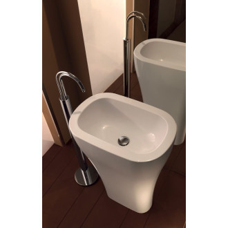 AQUATECH keramické umyvadlo volně stojící, 60x85x40cm, bílá 374201