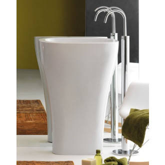 AQUATECH keramické umyvadlo volně stojící, 60x85x40cm, bílá 374201