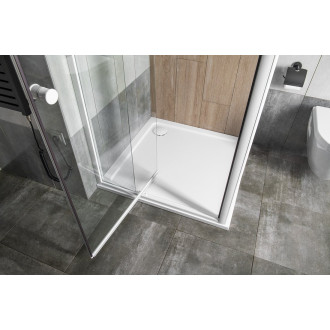 AMICO sprchové dveře výklopné 740-820x1850mm, čiré sklo G70