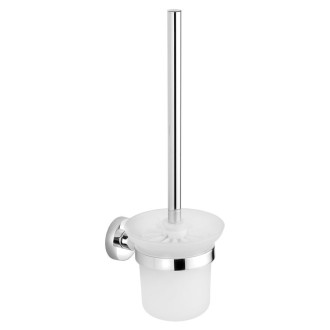 SAMBA WC štětka závěsná, mléčné sklo, chrom SB108