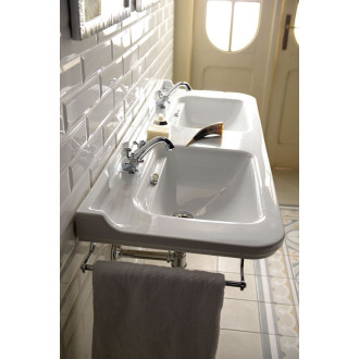 WALDORF keramické dvojumyvadlo 150x55cm, bílá 4143K1
