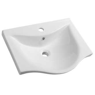 ZARA 55 keramické umyvadlo nábytkové 54x44,5cm, bílá 10055