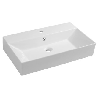 SISTEMA keramické umyvadlo 70x42cm, bílá 10SF50070