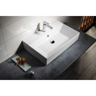 SISTEMA keramické umyvadlo 70x42cm, bílá 10SF50070