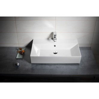 SISTEMA keramické umyvadlo 70x42cm, bílá 10SF50070