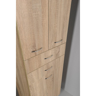 ZOJA/KERAMIA FRESH skříňka vysoká s košem 50x184x29cm, dub platin 51295