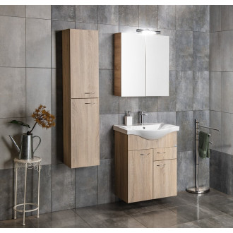 ZOJA/KERAMIA FRESH skříňka vysoká 30x140x20cm, dub platin 51157